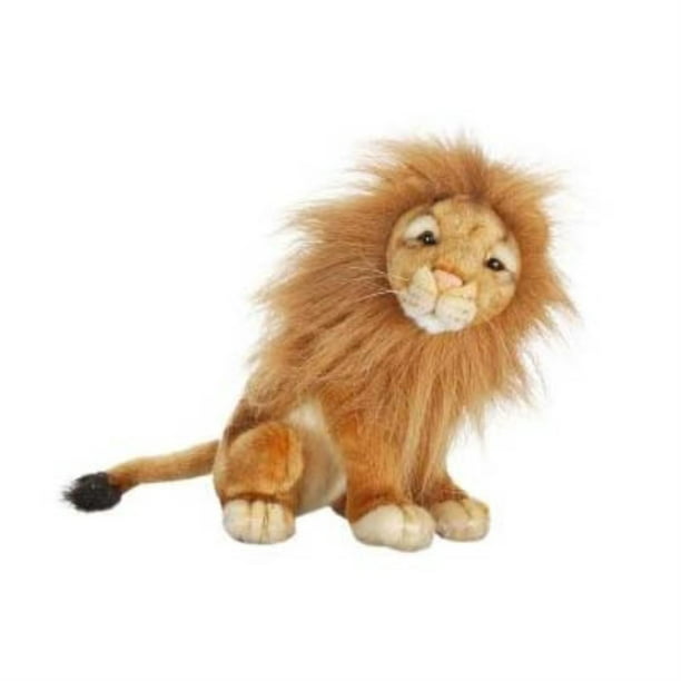 Hansa Standing Male Lion Plush 14" Long